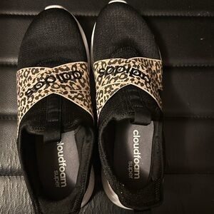 Adidas Cloudfoam Leopard Print Sneakers - worn but not often